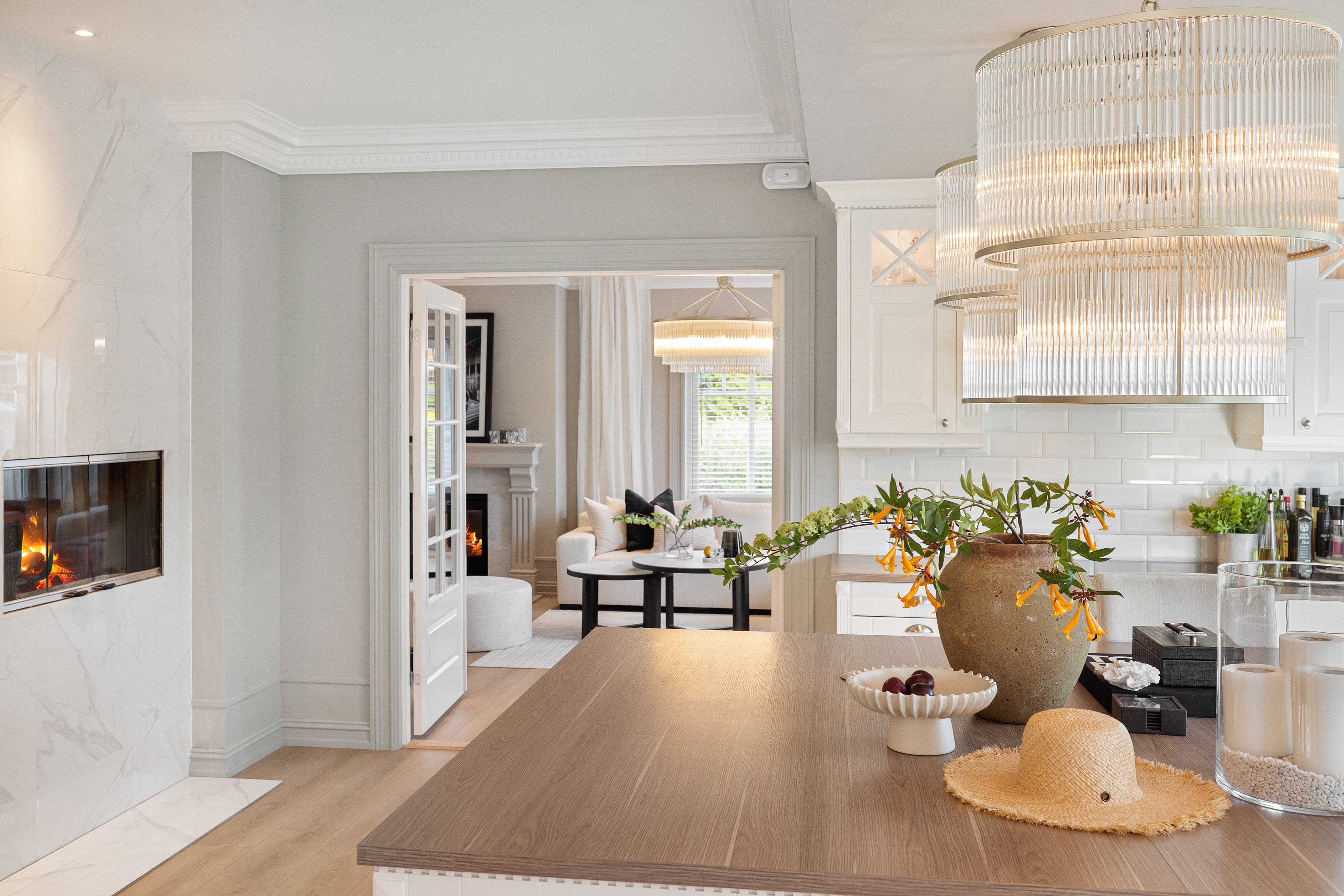 Venato salongbord sett m/2 (Ø90*52 cm /Ø70*45 cm)