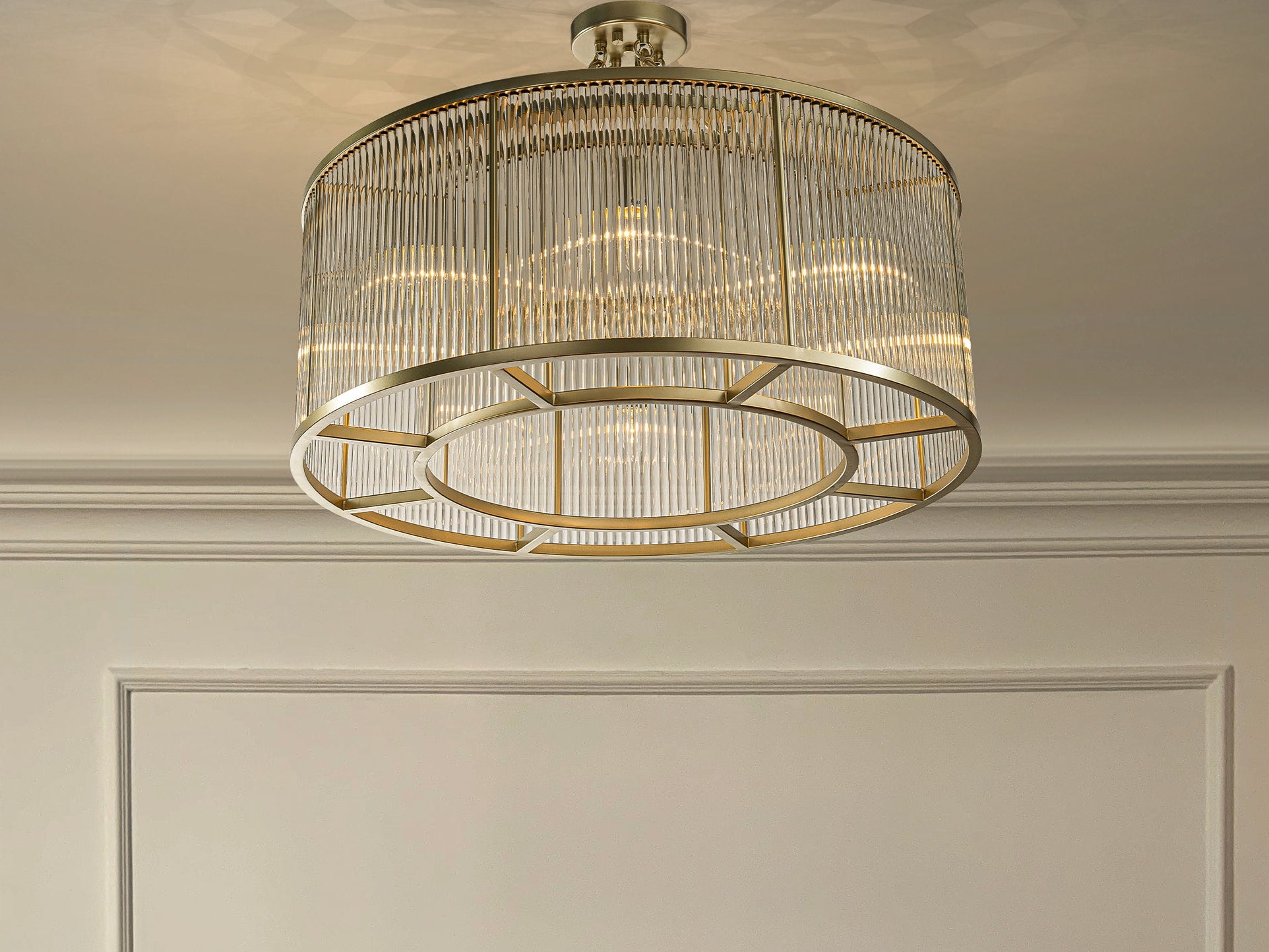 Taklampe Key West (Champagne)