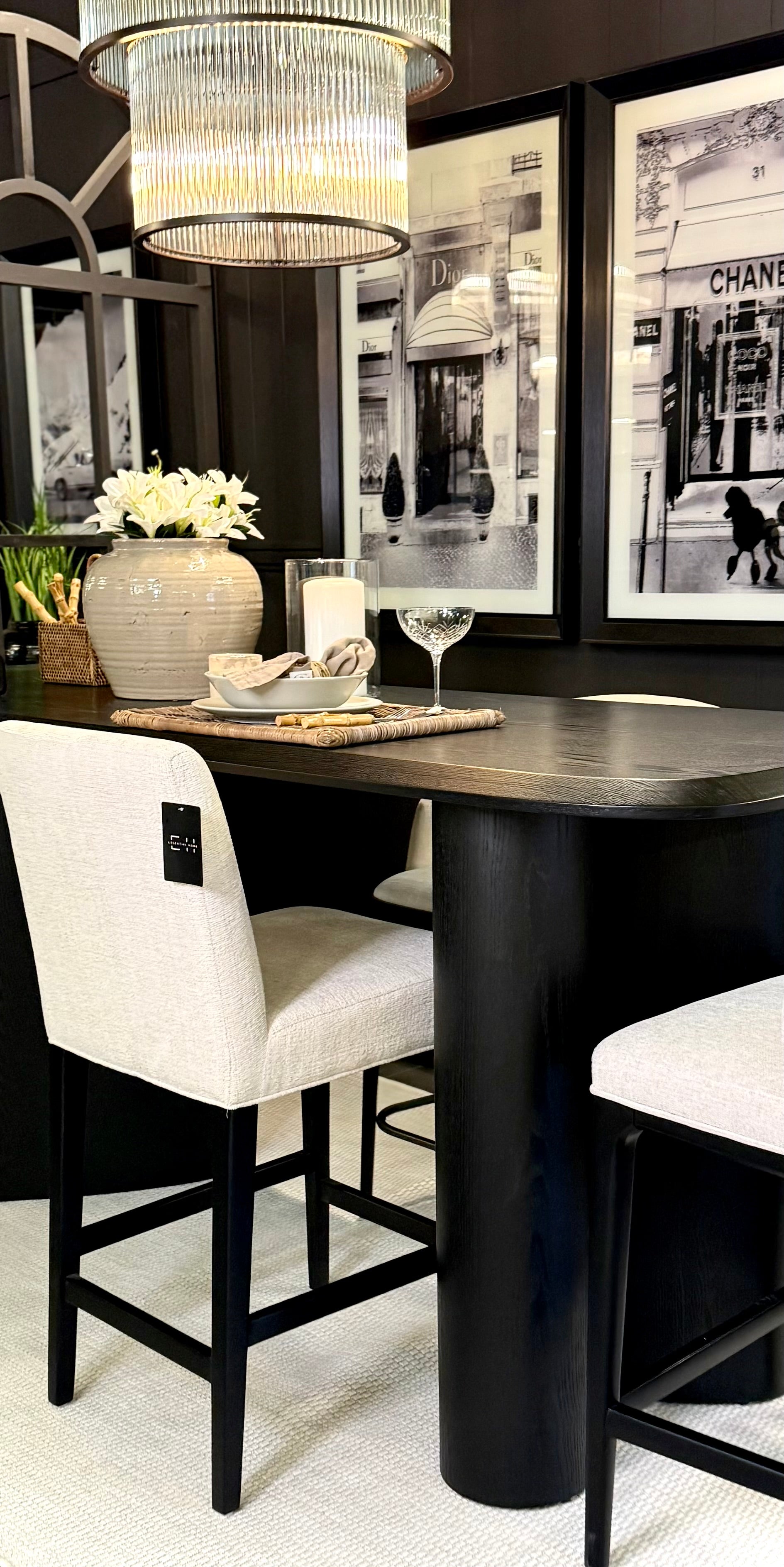 Orlando Barstol (Natur/Svart)