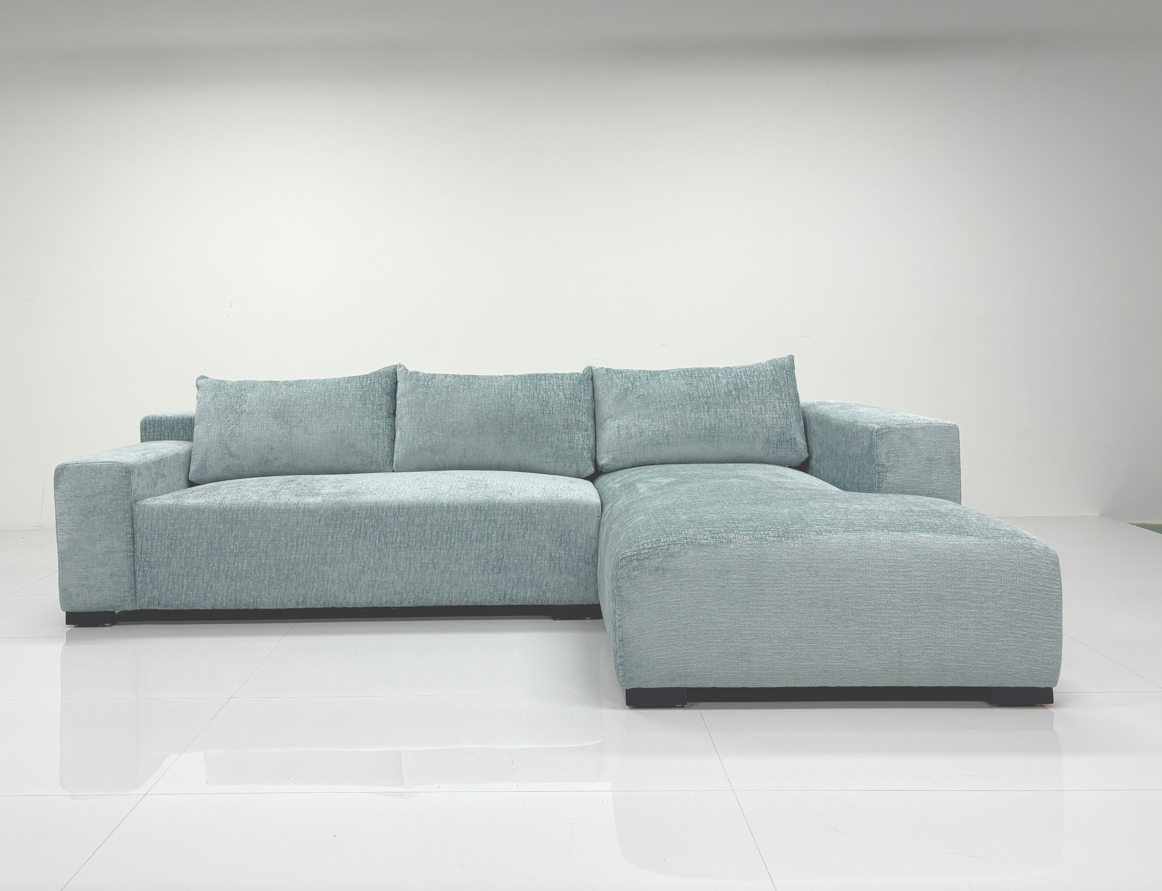 Milano Lounge Sofa m/ Sjeselong Venstre (Aqua)