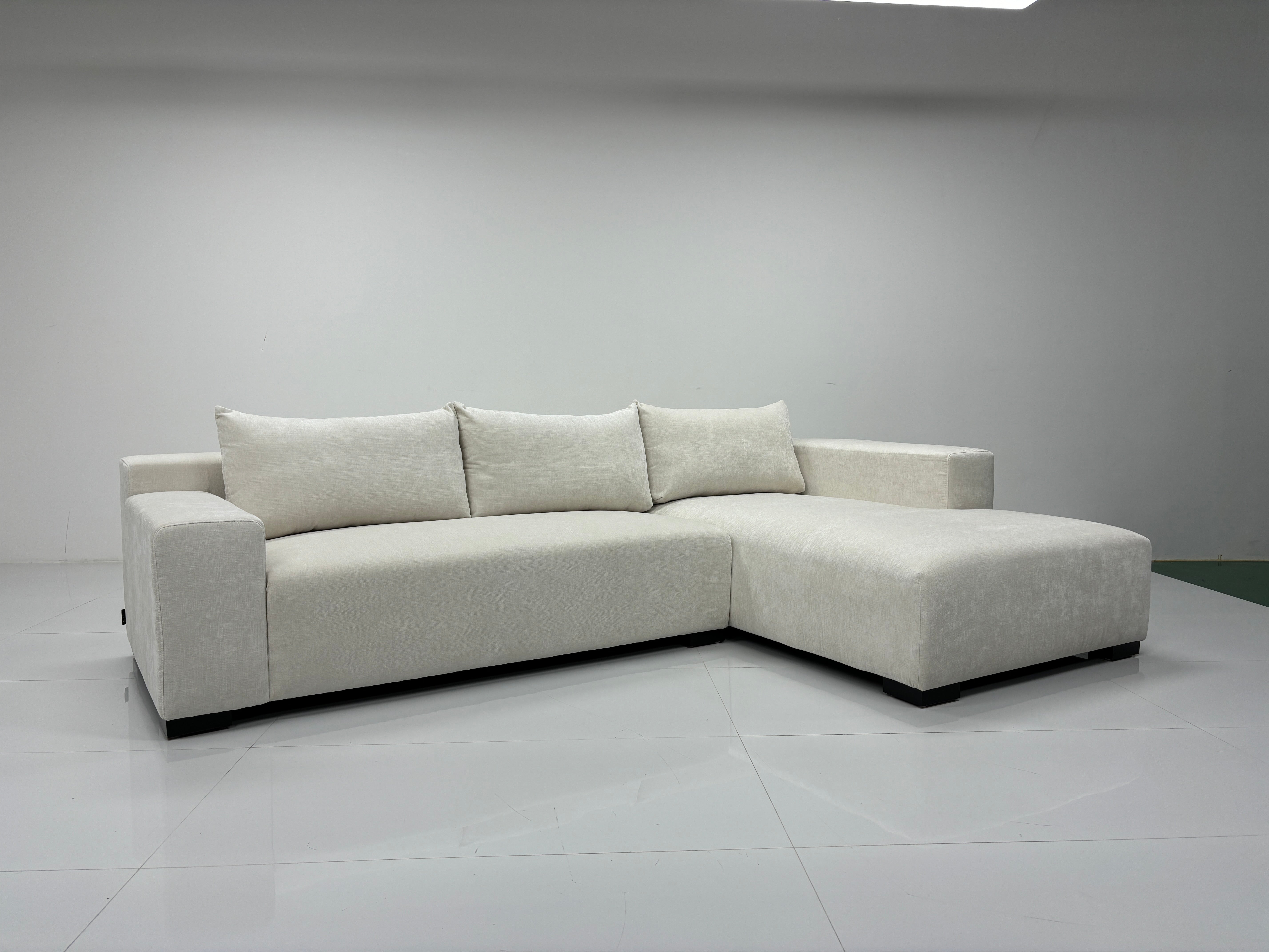 Milano Lounge Sofa m/ Sjeselong Venstre (Vanilla)