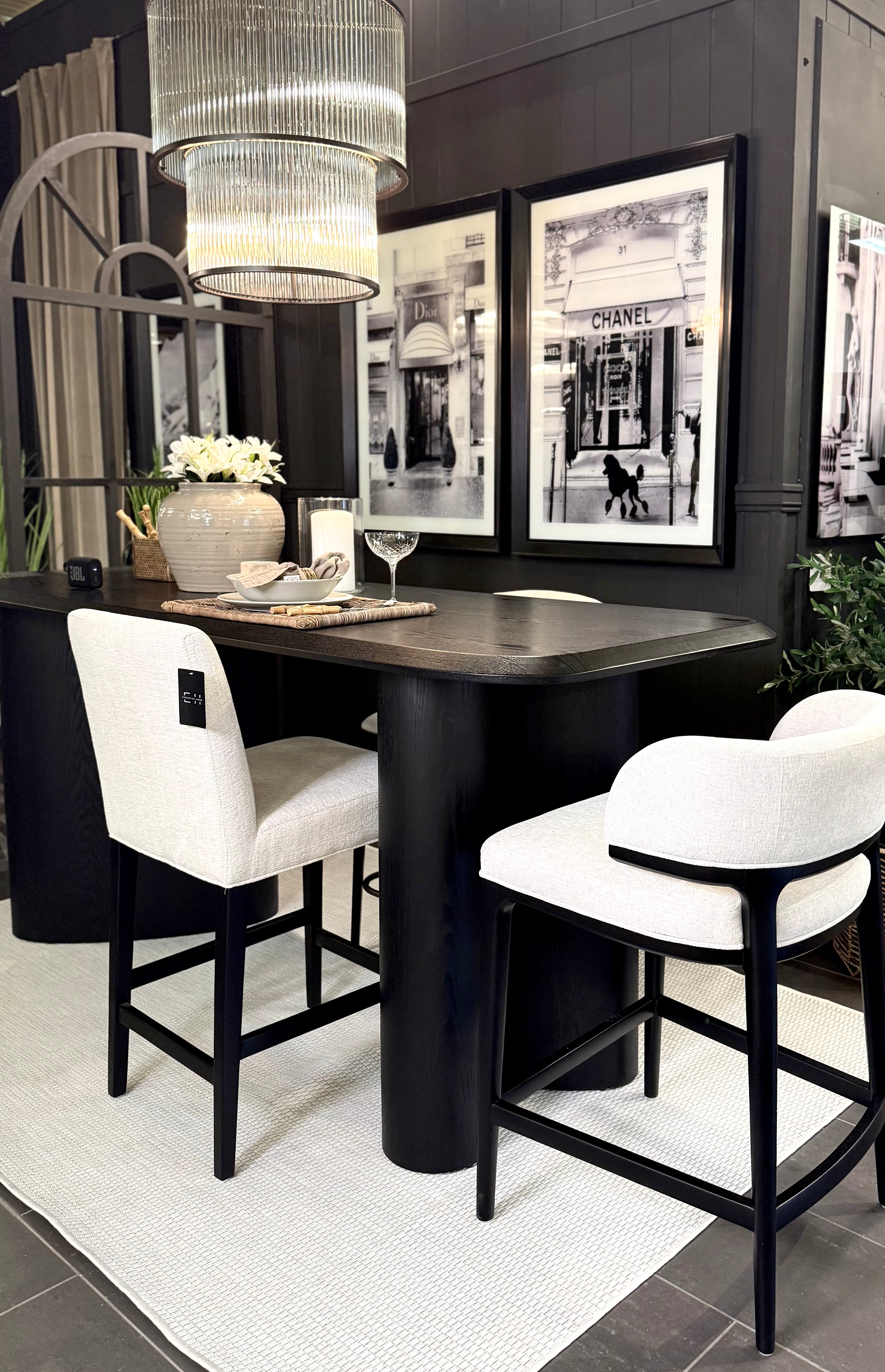 Orlando Barstol (Natur/Svart)