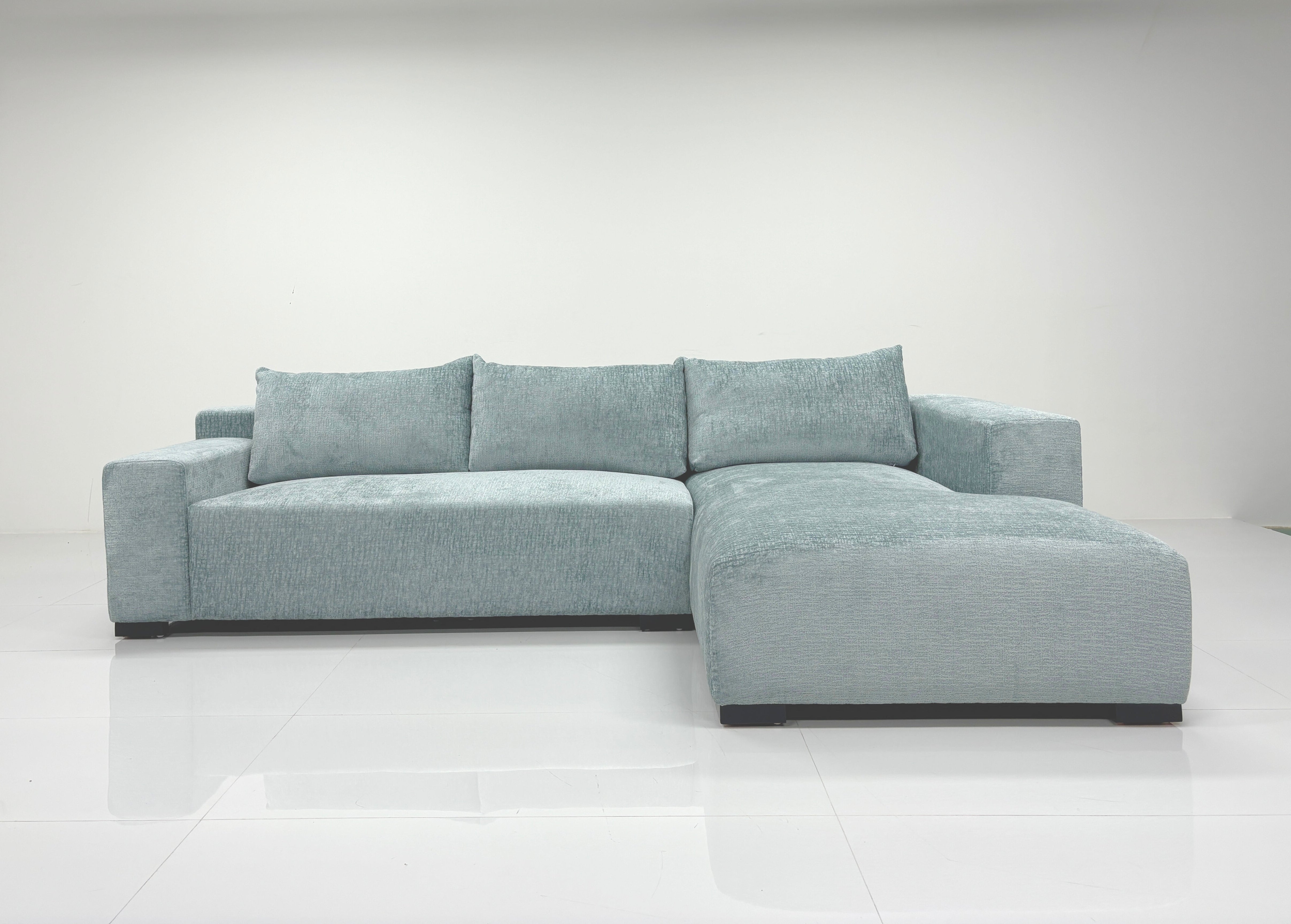 Milano Lounge Sofa m/ Sjeselong Venstre (Aqua)