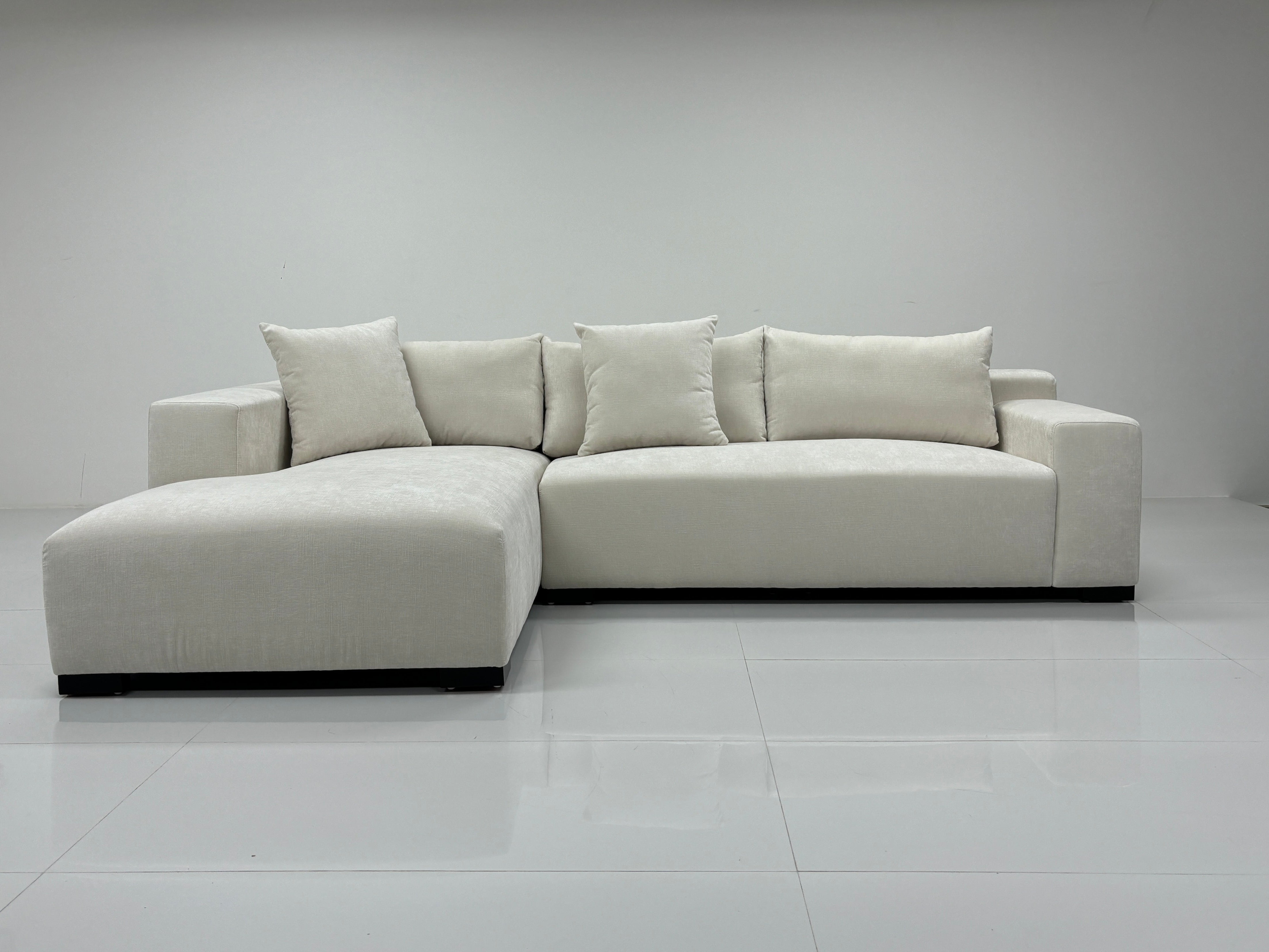 Milano Lounge Sofa m/ Sjeselong Høyre (Vanilla)