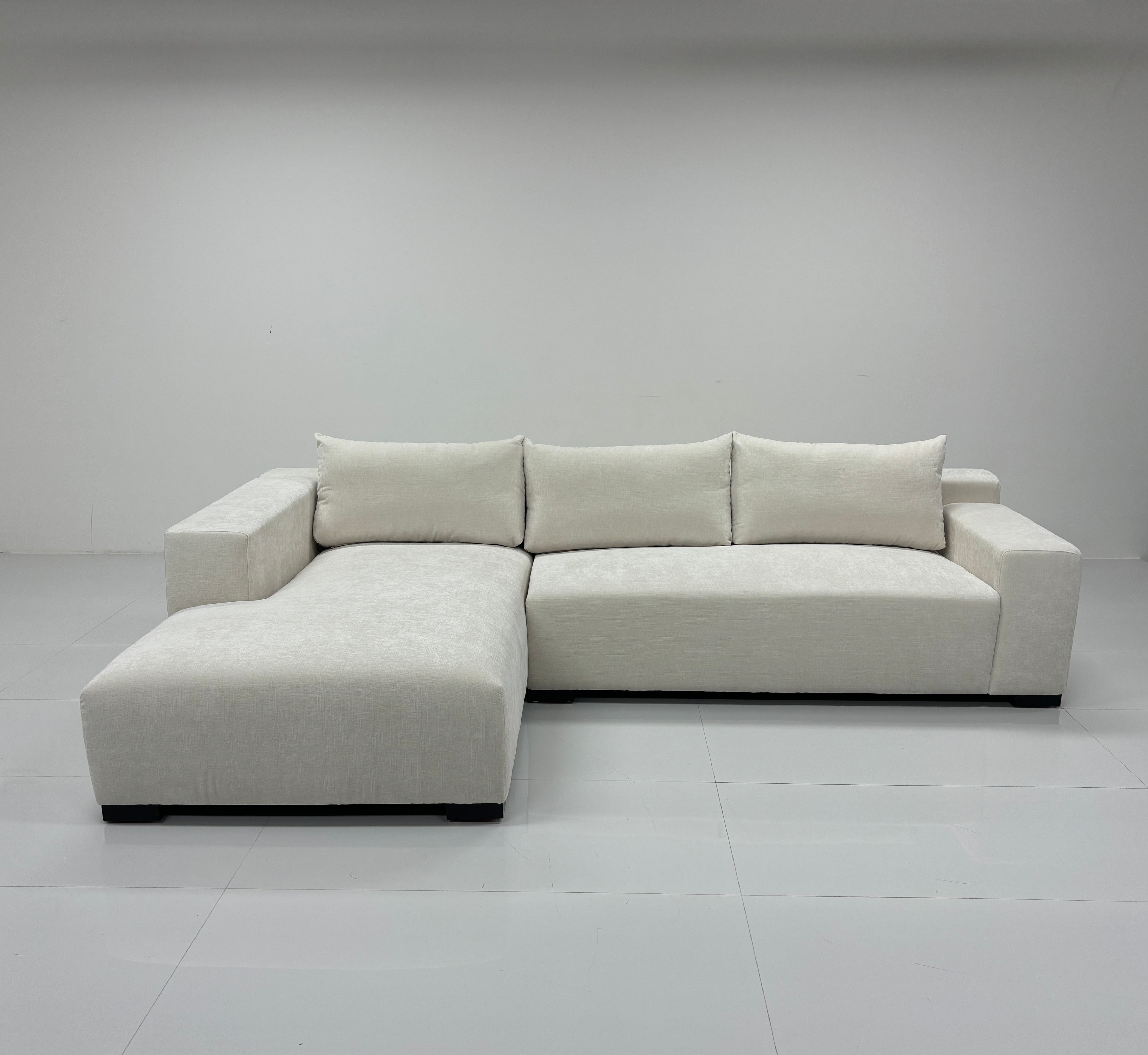 Milano Lounge Sofa m/ Sjeselong Høyre (Vanilla)