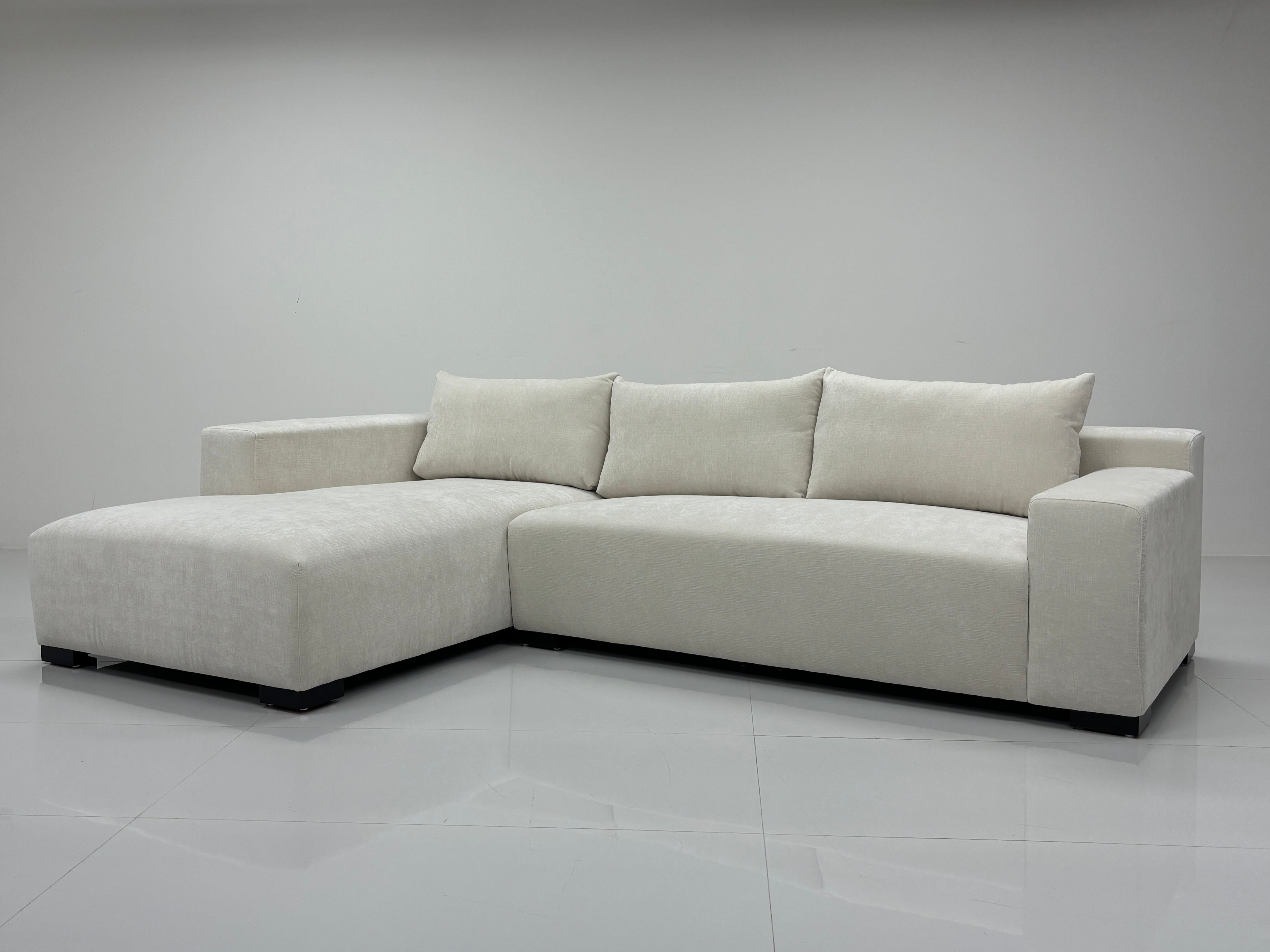 Milano Lounge Sofa m/ Sjeselong Høyre (Vanilla)
