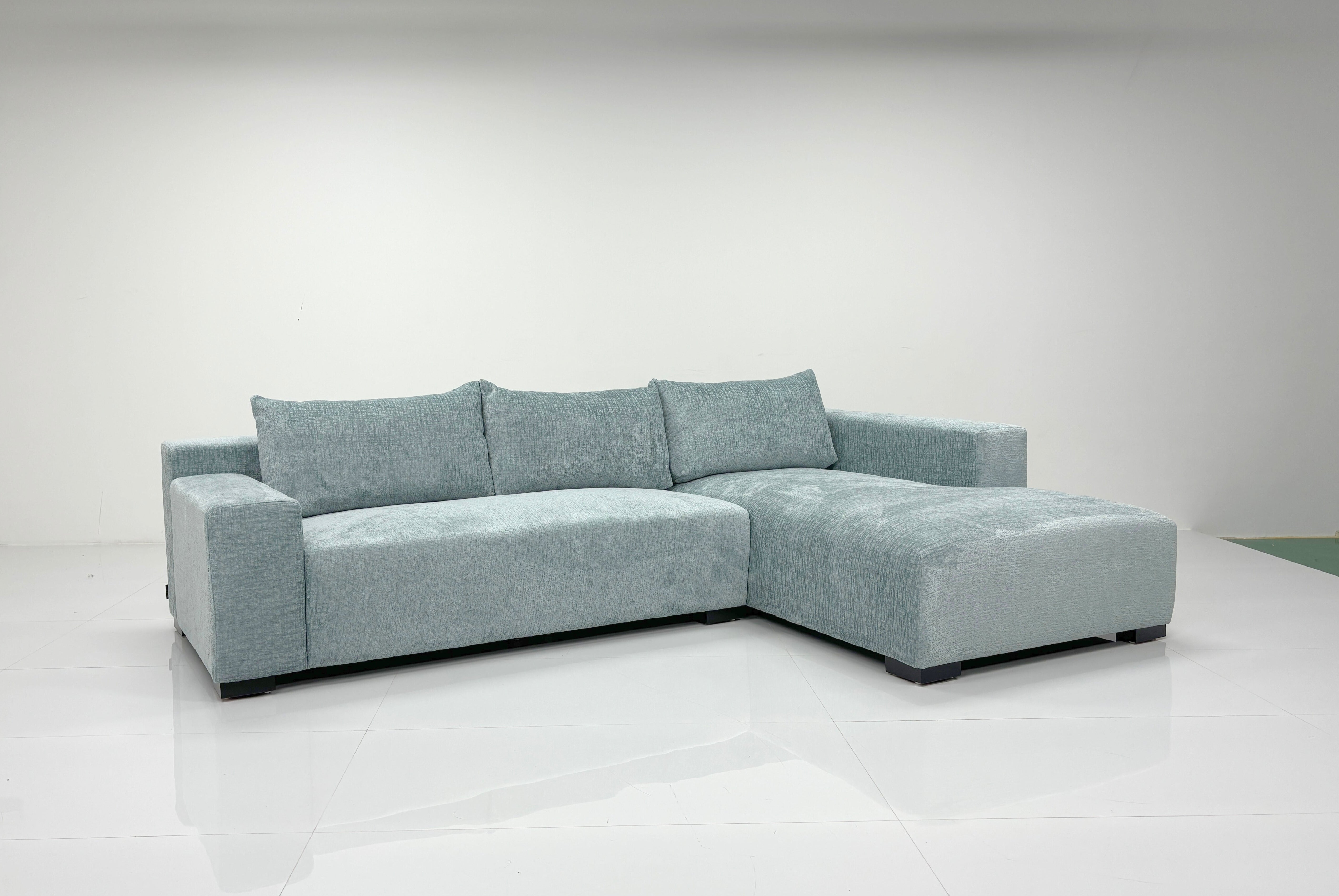 Milano Lounge Sofa m/ Sjeselong Venstre (Aqua)
