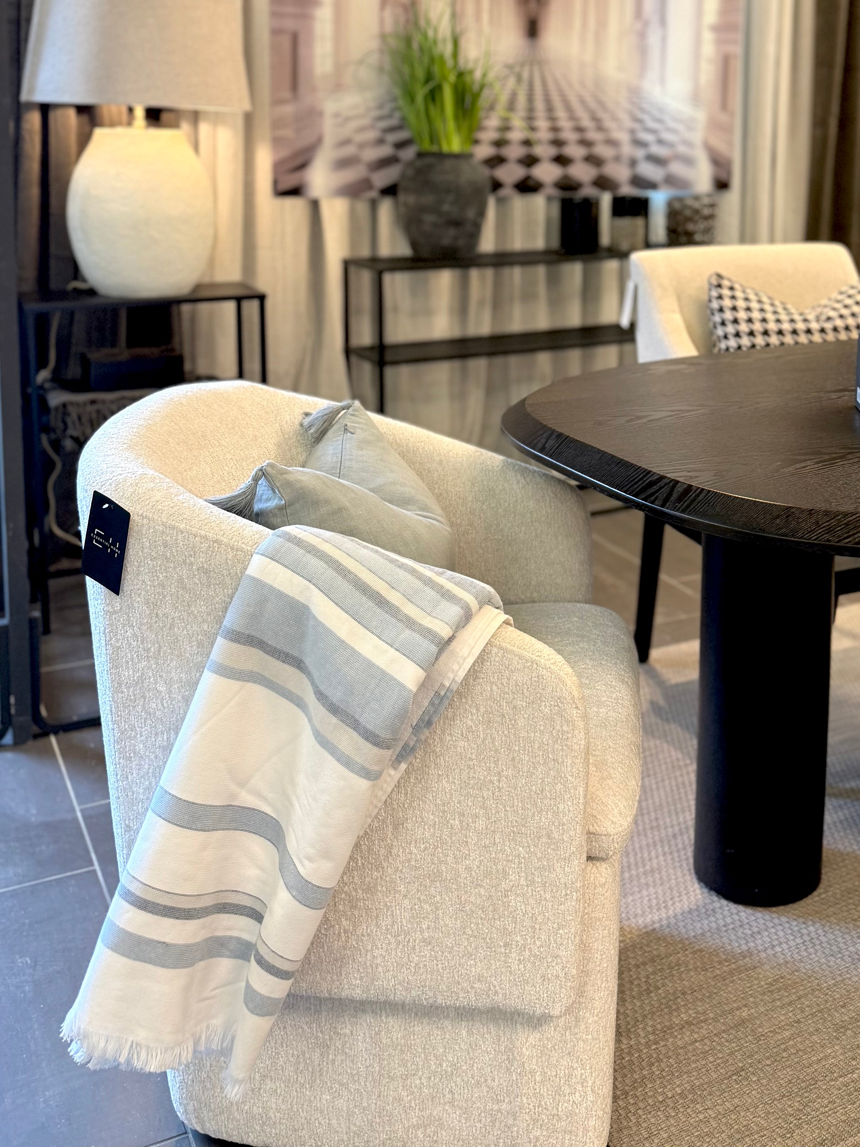 Kingston Spisestol m/hjul (Bibury White)