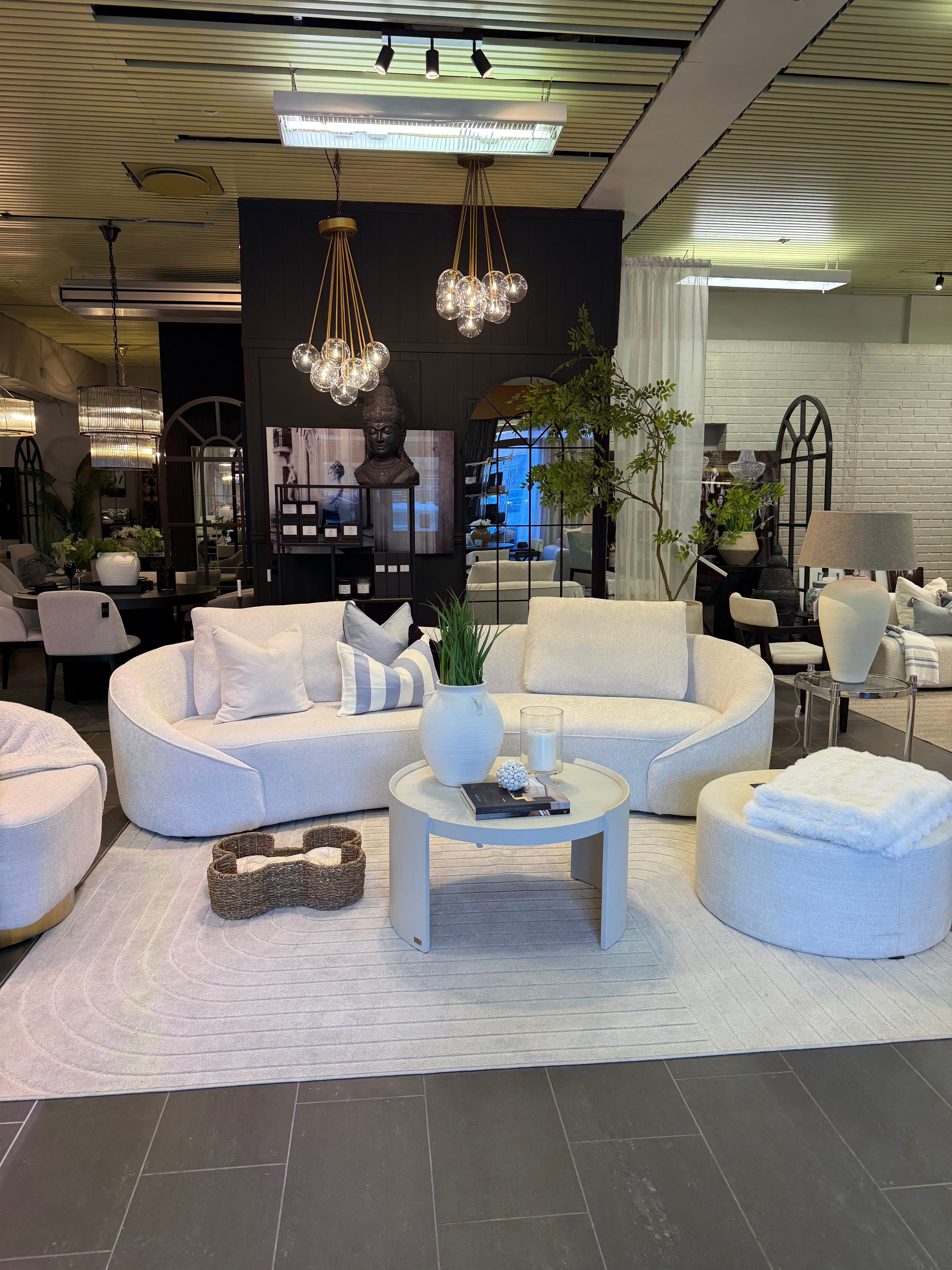 Marbella Lounge Sofa (Frostine Ivory)