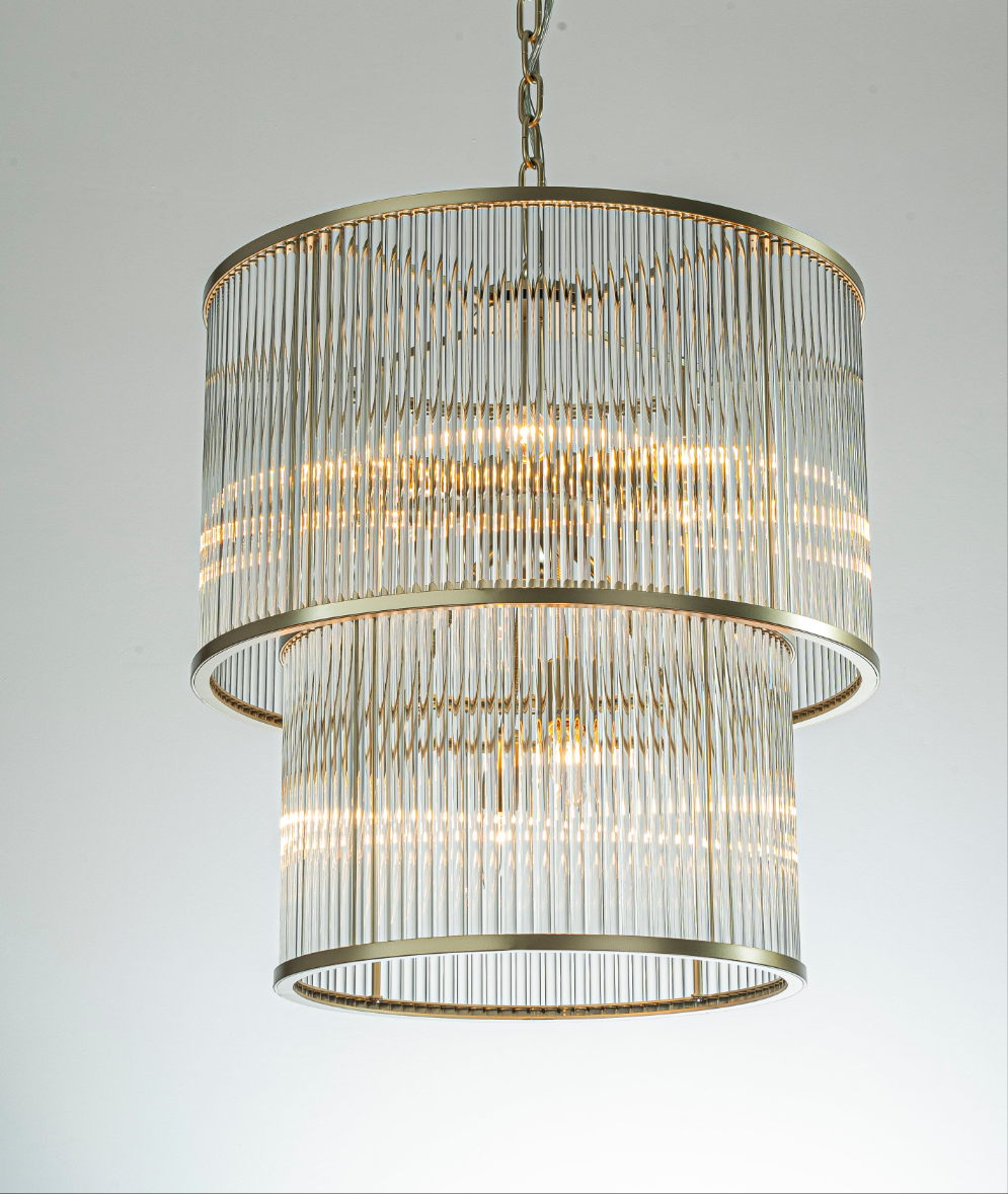 Taklampe Phoenix (Champagne)