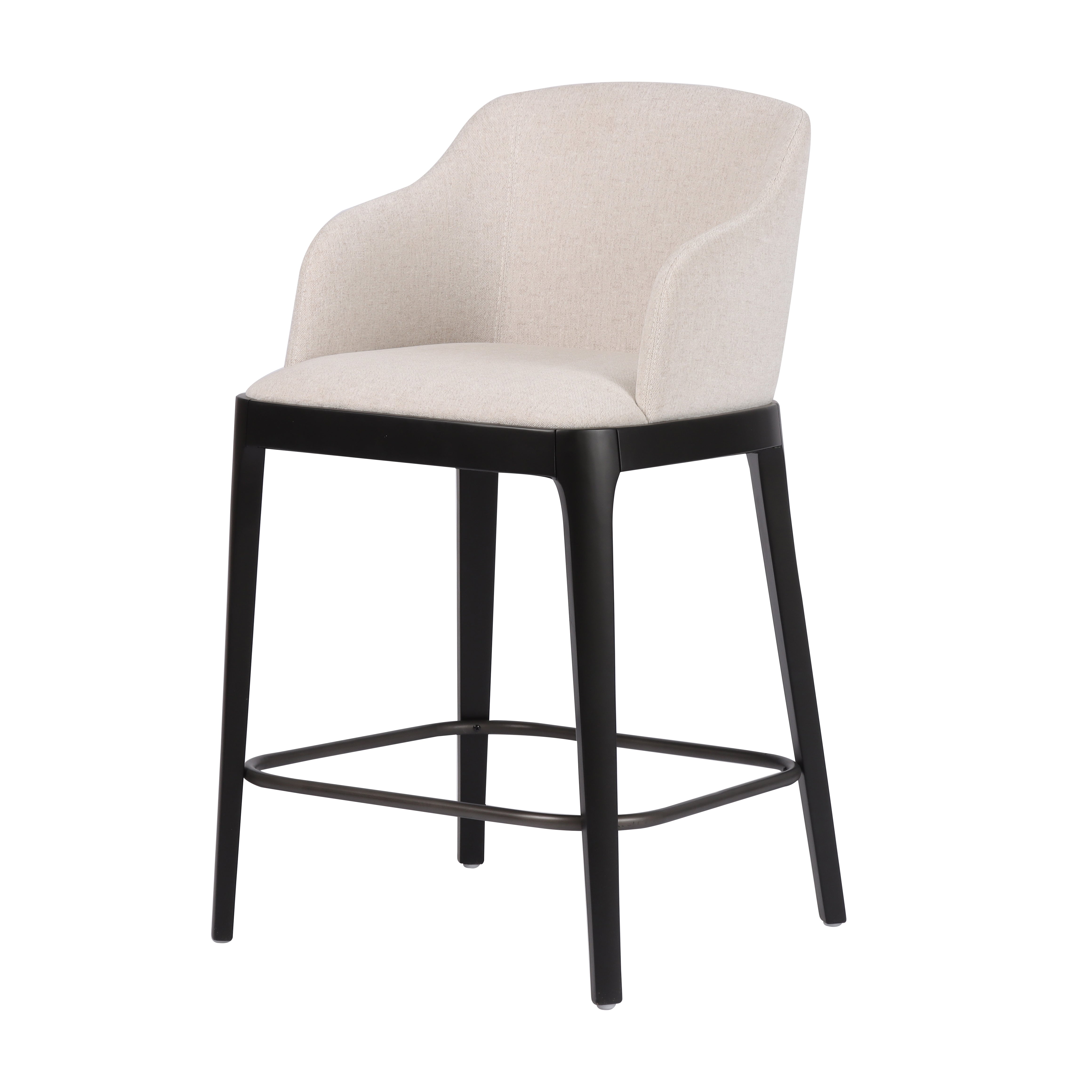 Lincoln Barstol (Beige Breezer/Svart)