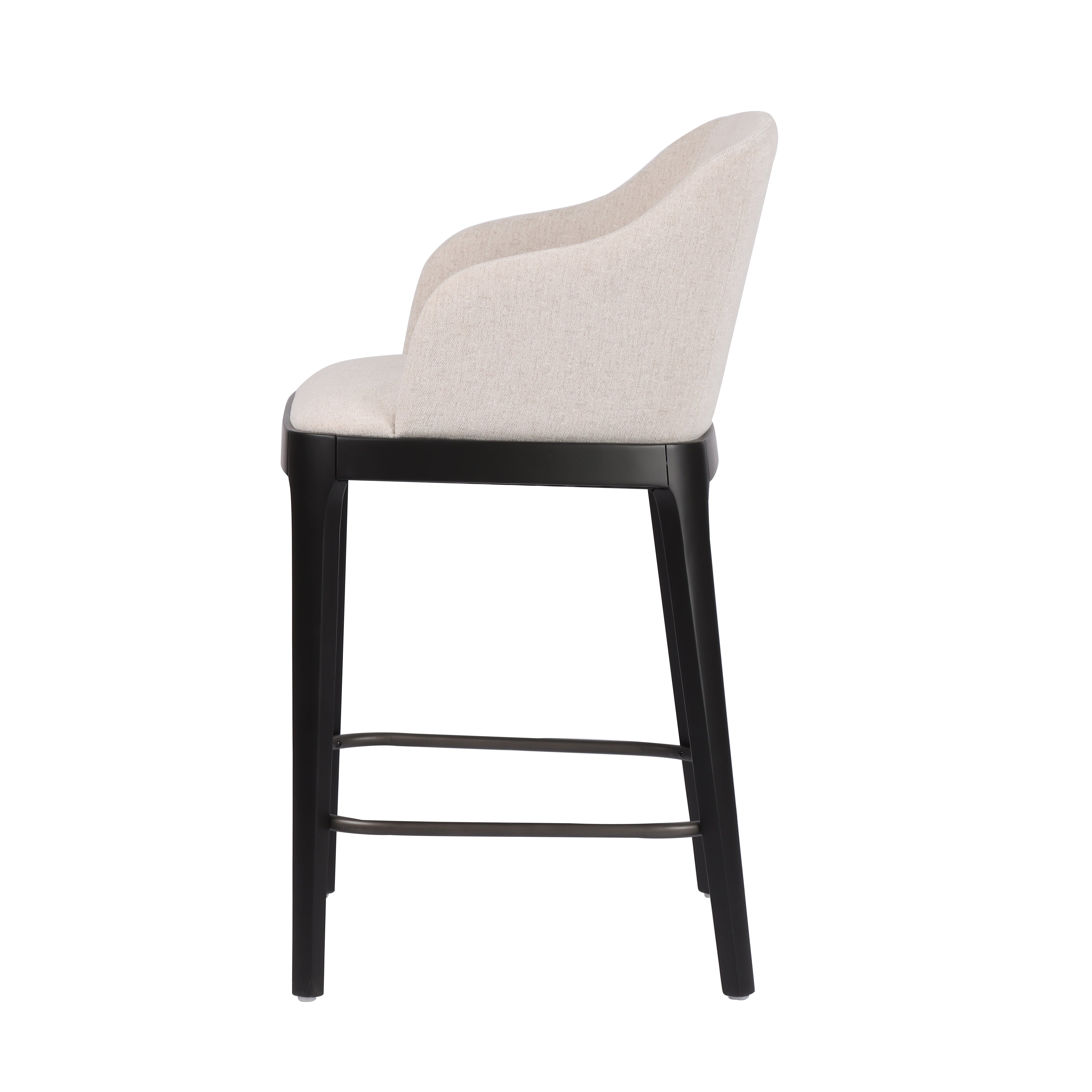 Lincoln Barstol (Beige Breezer/Svart)