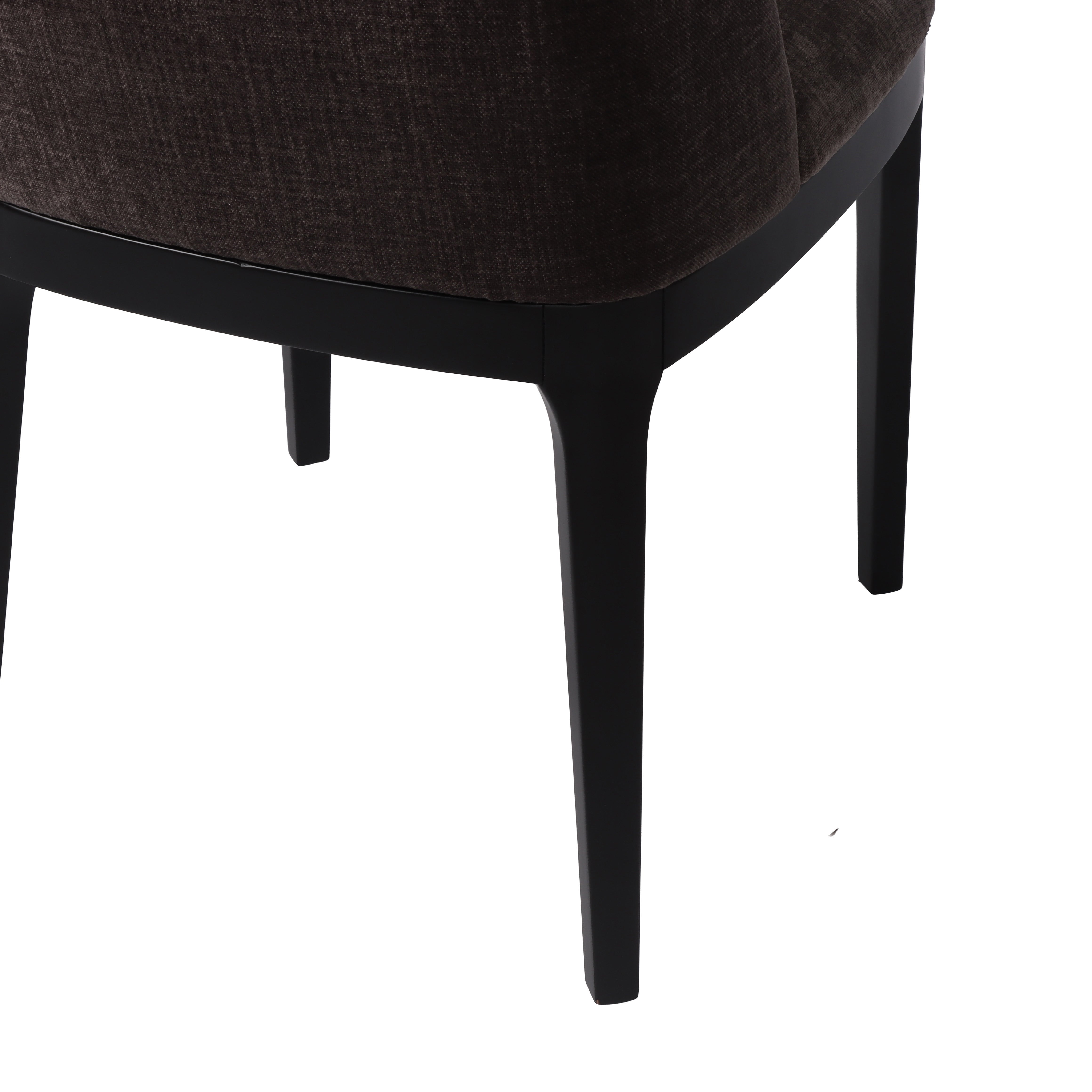 Capri Spisestol (Taupe Chenille/Svart)