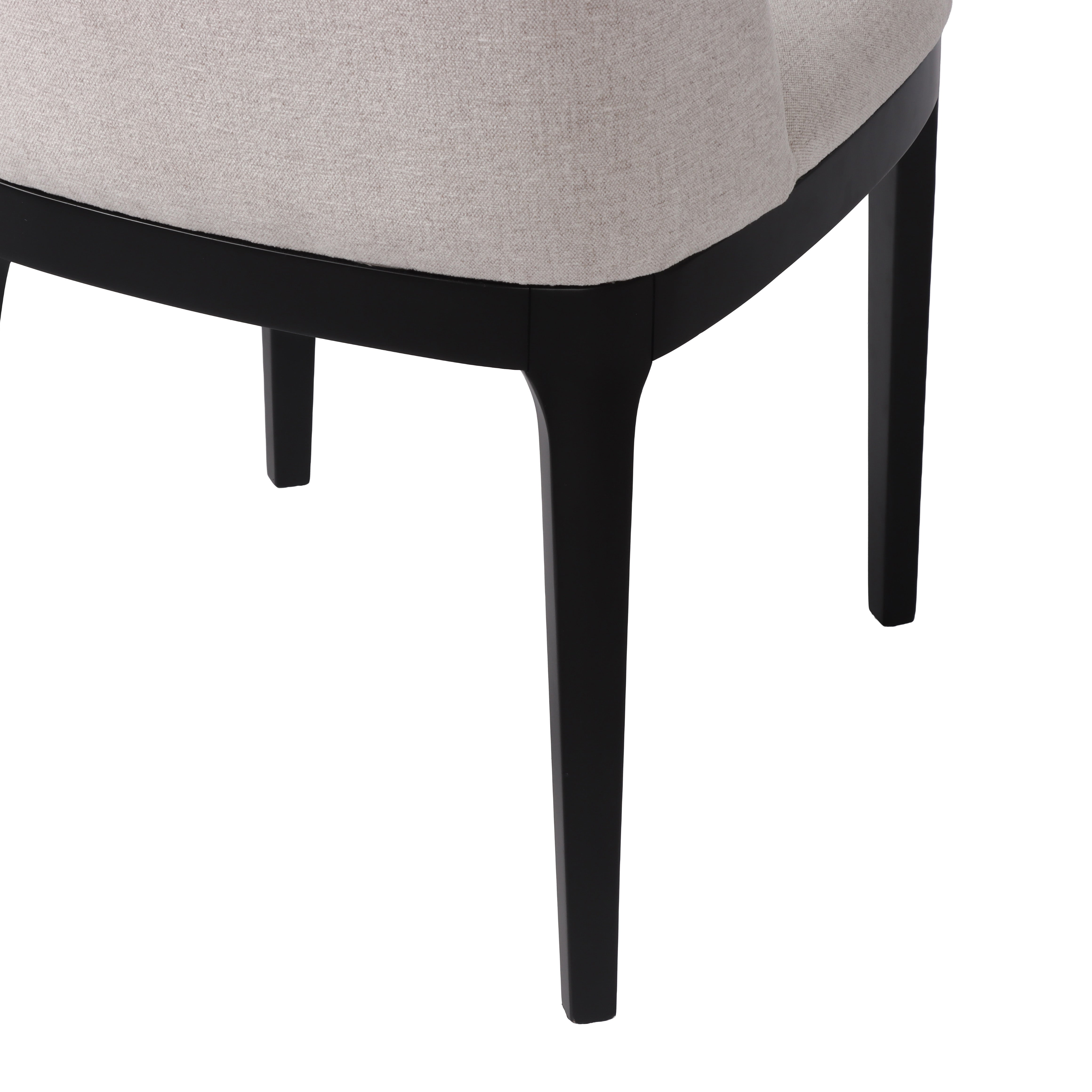 Capri Spisestol (Beige Breezer/Svart)