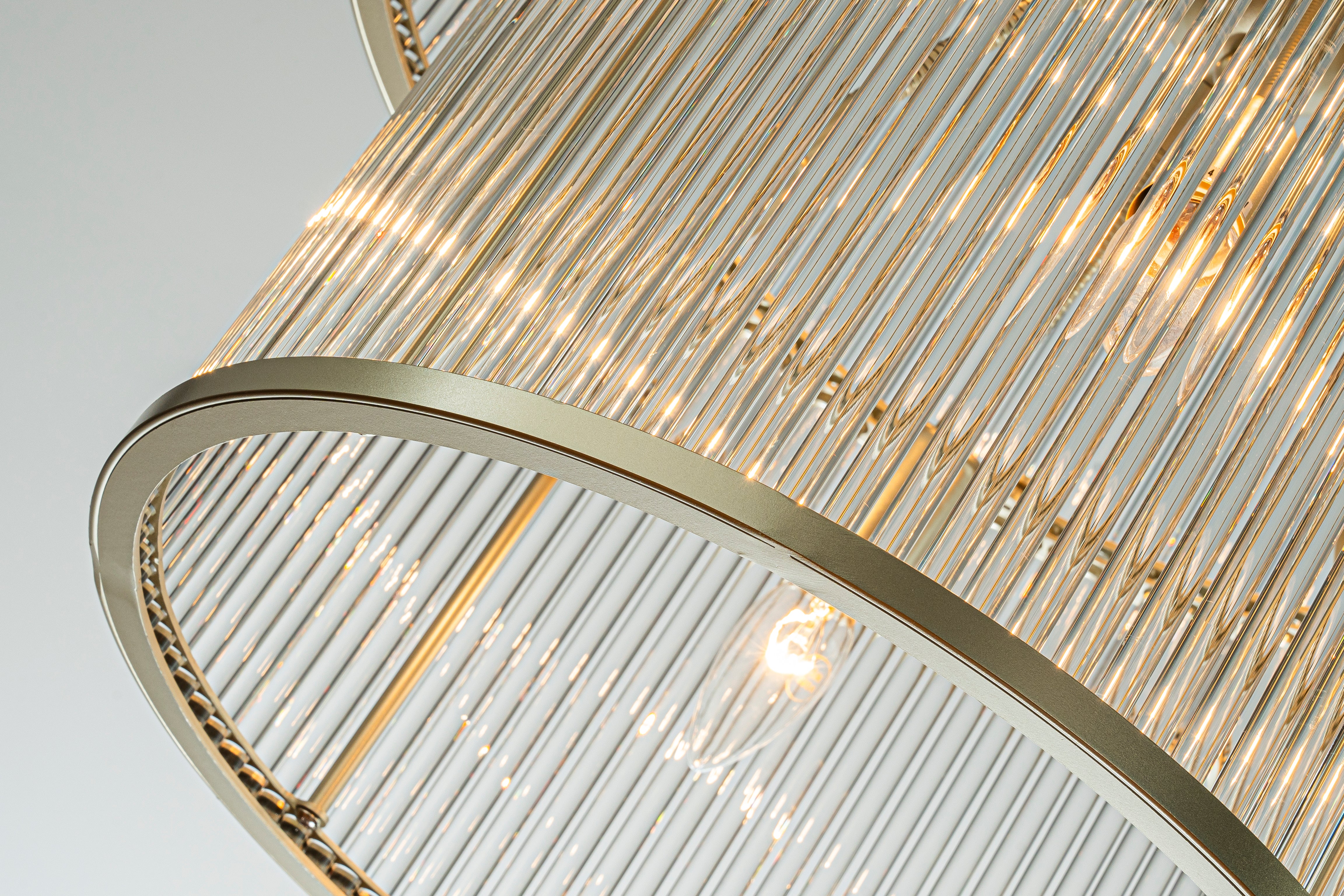 Taklampe Phoenix (Champagne)