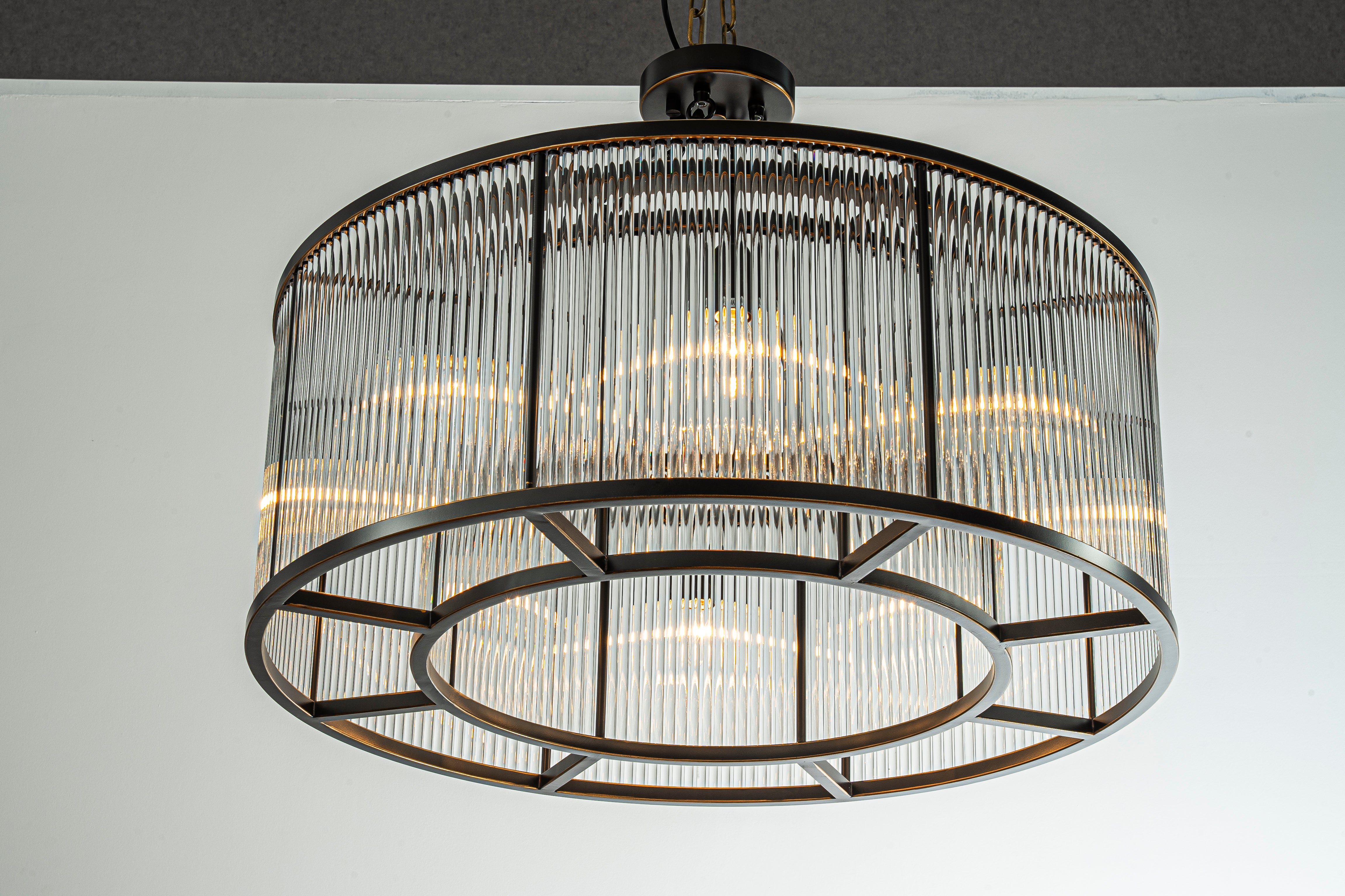 Taklampe Key West (Dempet Sort)