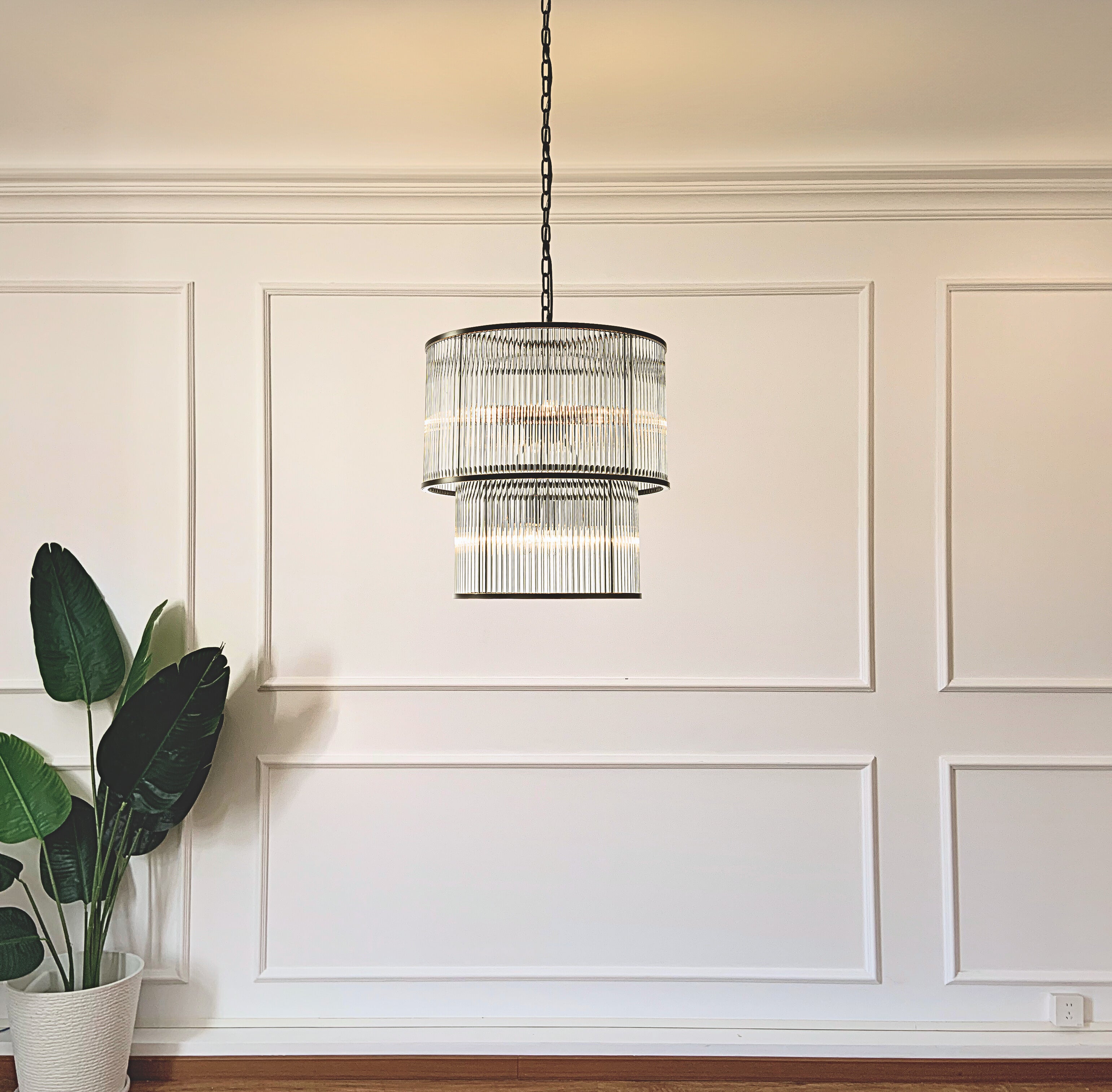 Taklampe Phoenix (Dempet Sort)