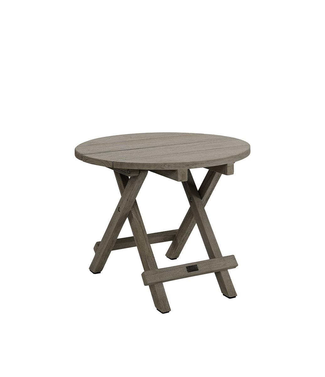 Vintage Round Sidebord (Teak)
