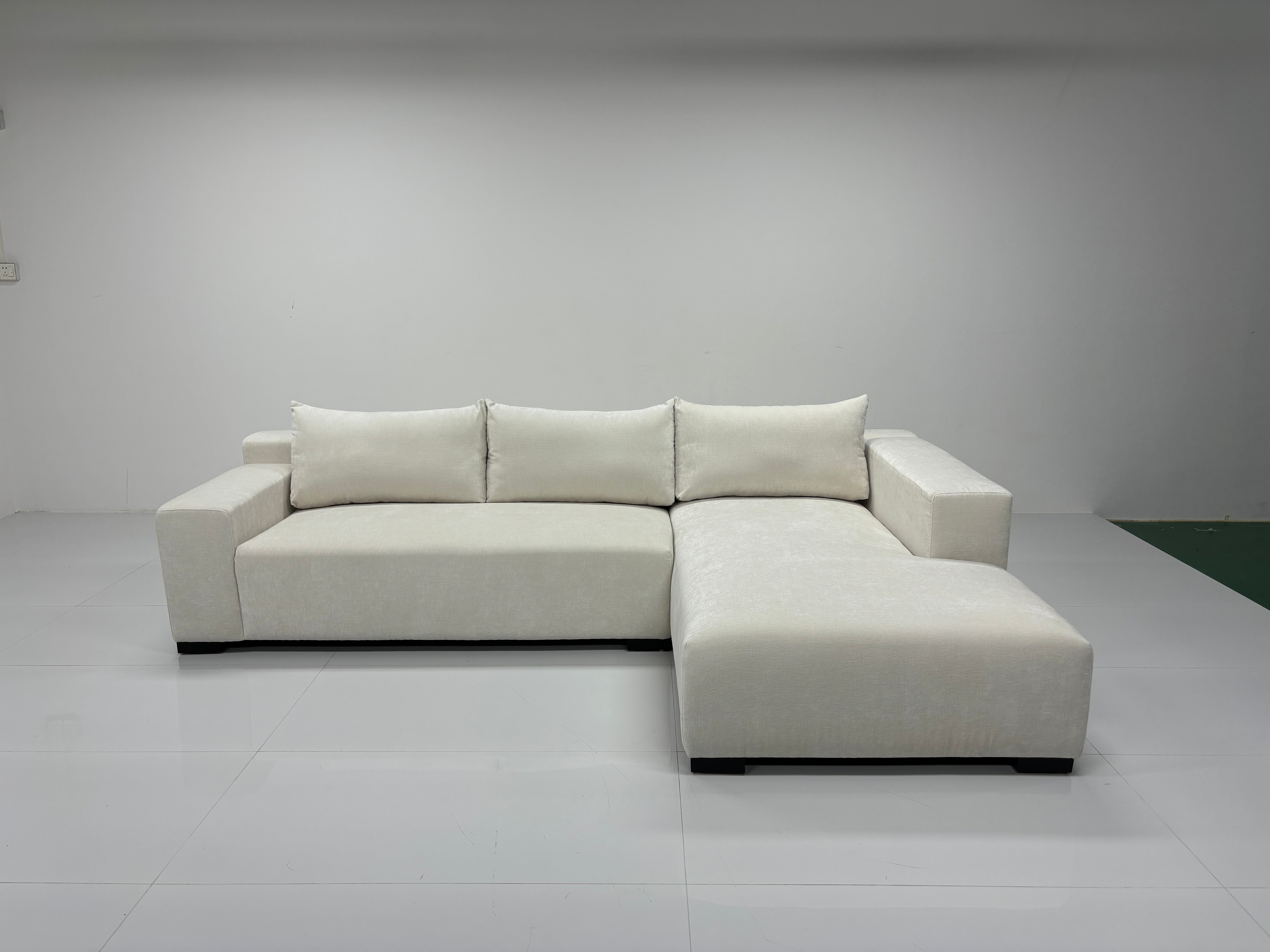 Milano Lounge Sofa m/ Sjeselong Venstre (Vanilla)