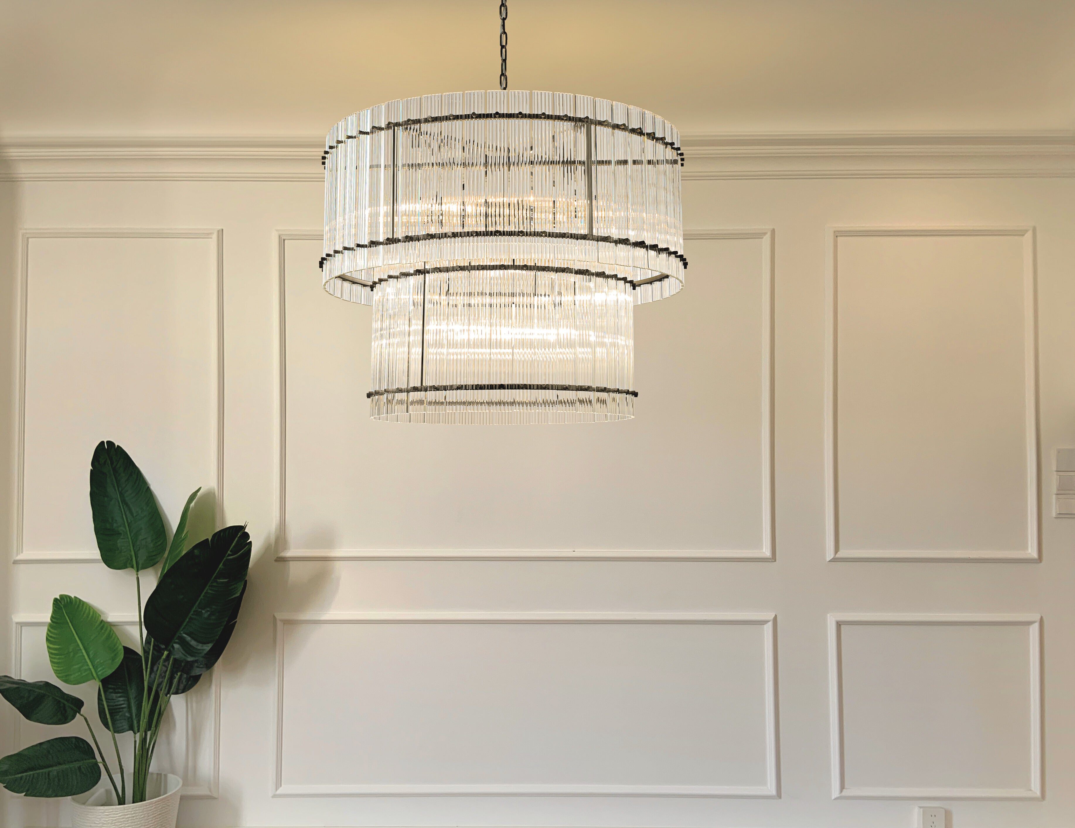 Taklampe San Diego (Dempet Sort)