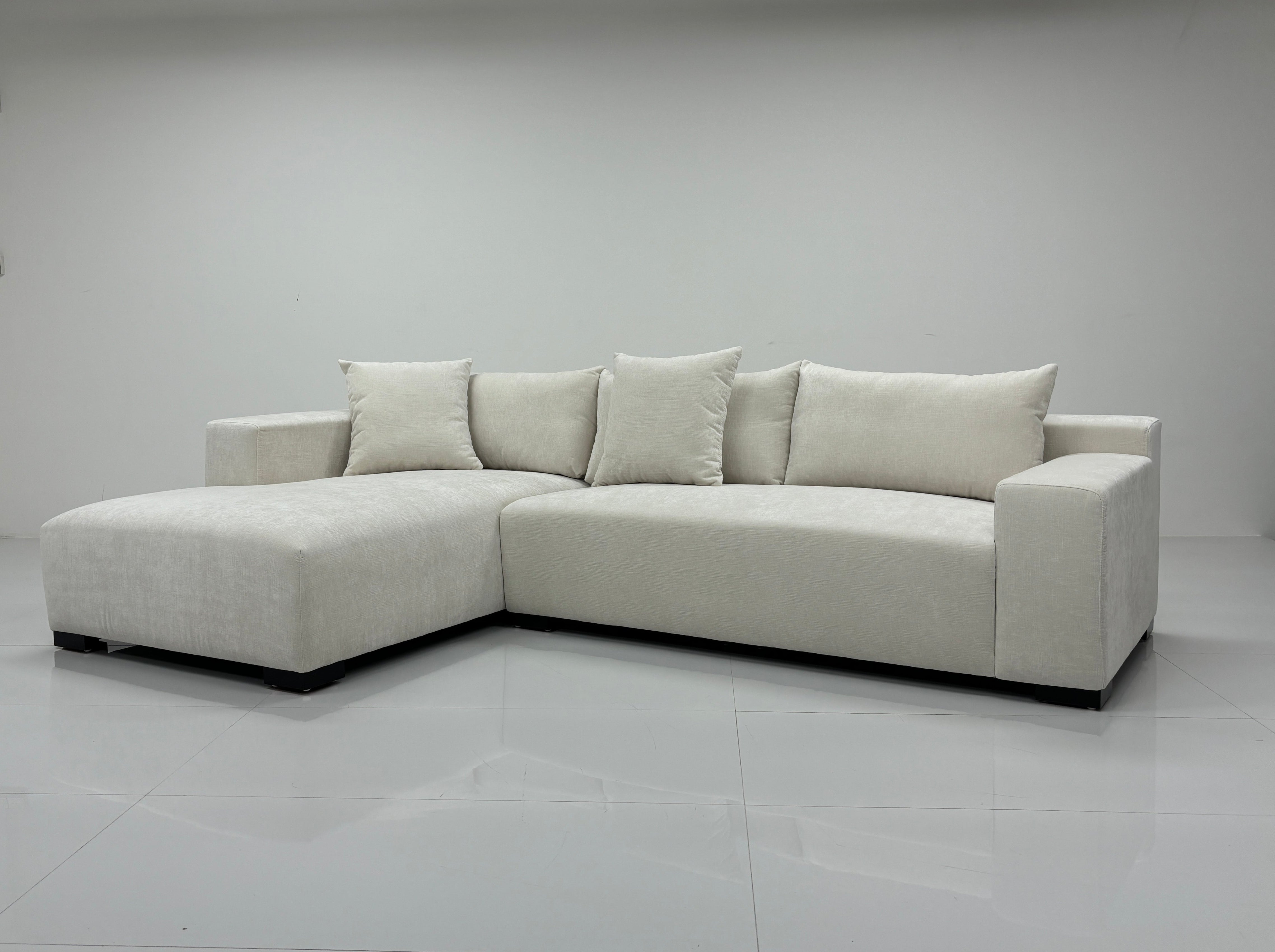 Milano Lounge Sofa m/ Sjeselong Høyre (Vanilla)