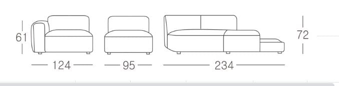 Aspen Modul Sofa Venstre (Frostine Ivory)
