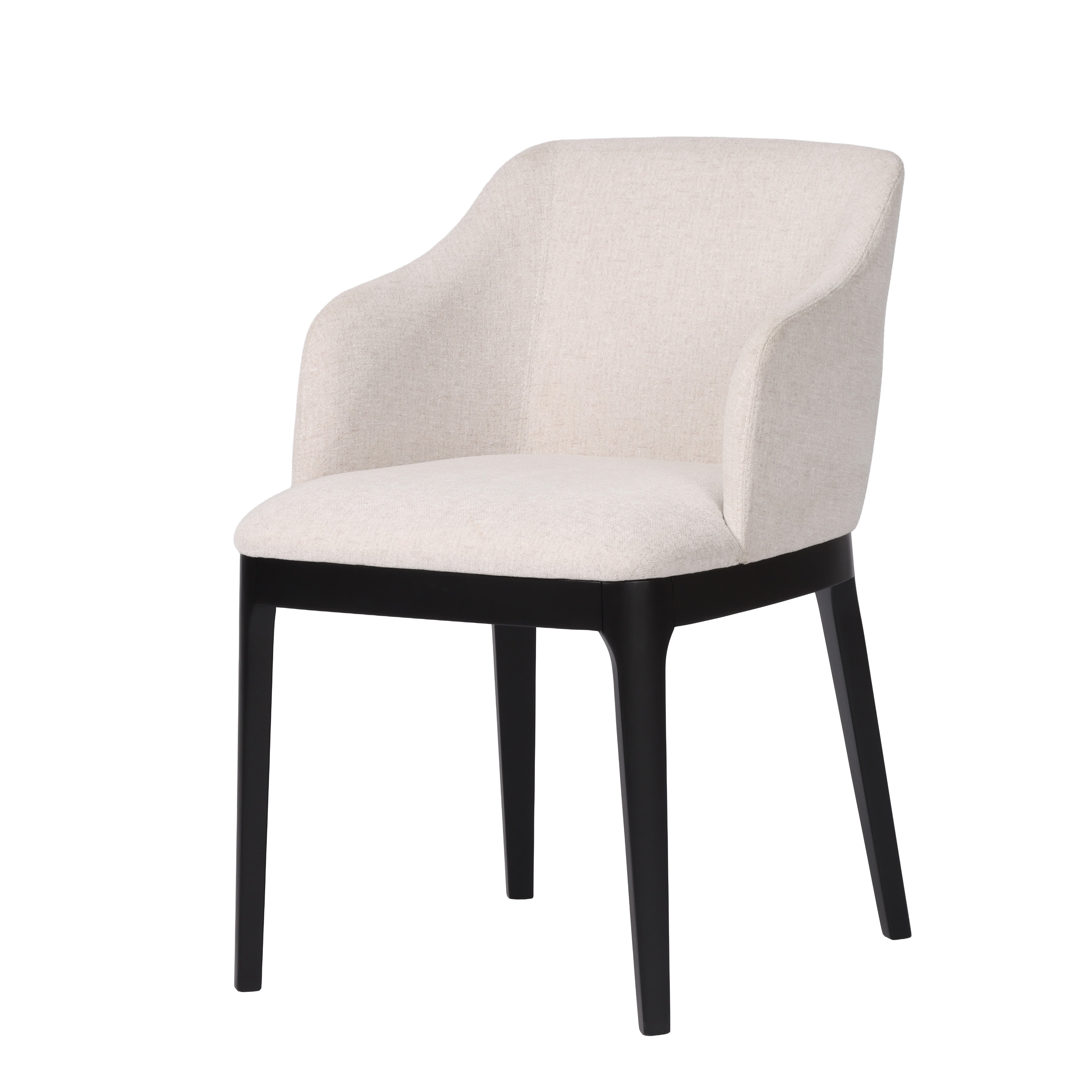 Harlow Spisestol (Beige Breezer/ Svart)