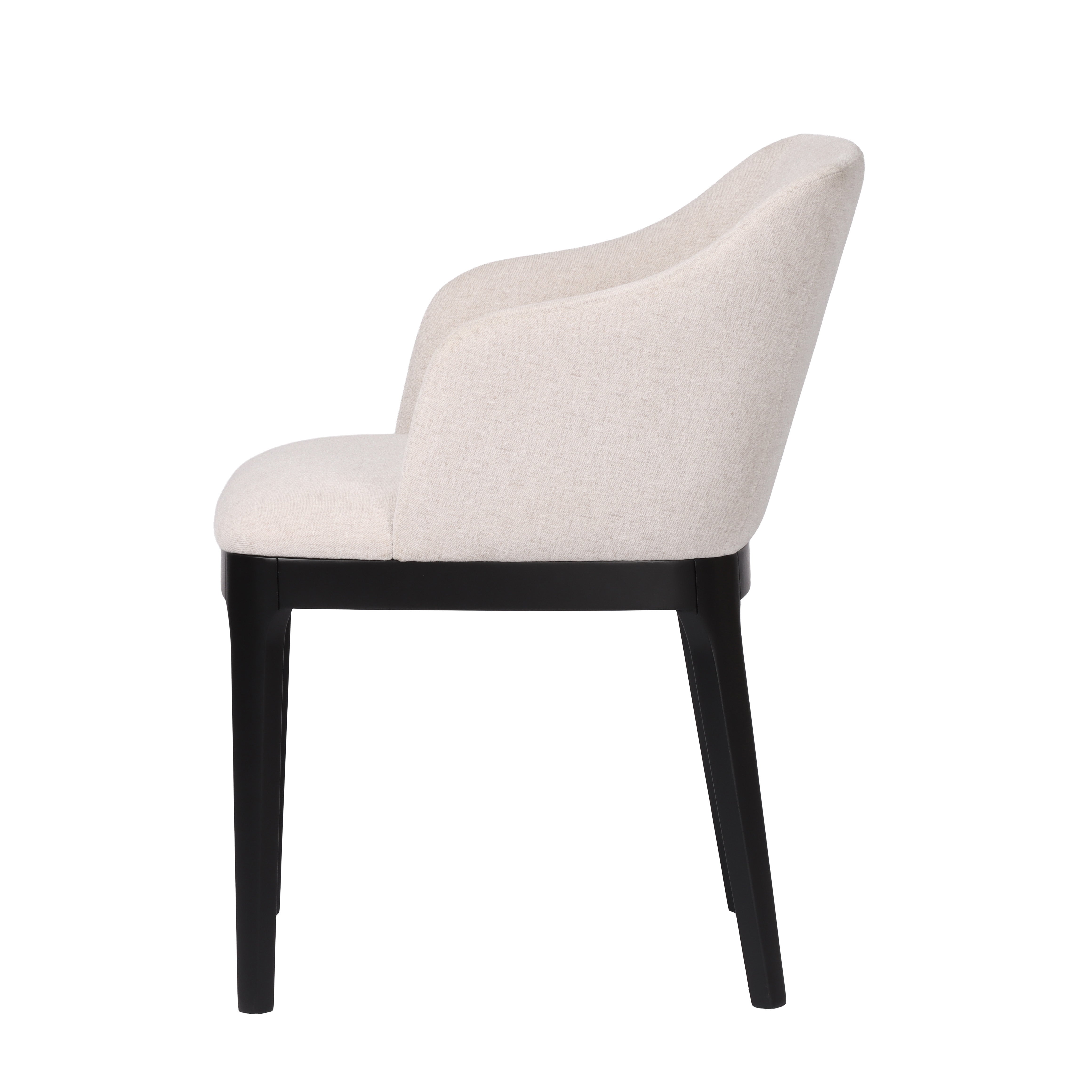 Harlow Spisestol (Beige Breezer/ Svart)